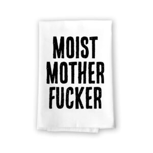 honey dew gifts funny inappropriate kitchen towels, moist mother fucker flour sack towel, 27 inch by 27 inch, 100% cotton, highly absorbent, multi-purpose towel
