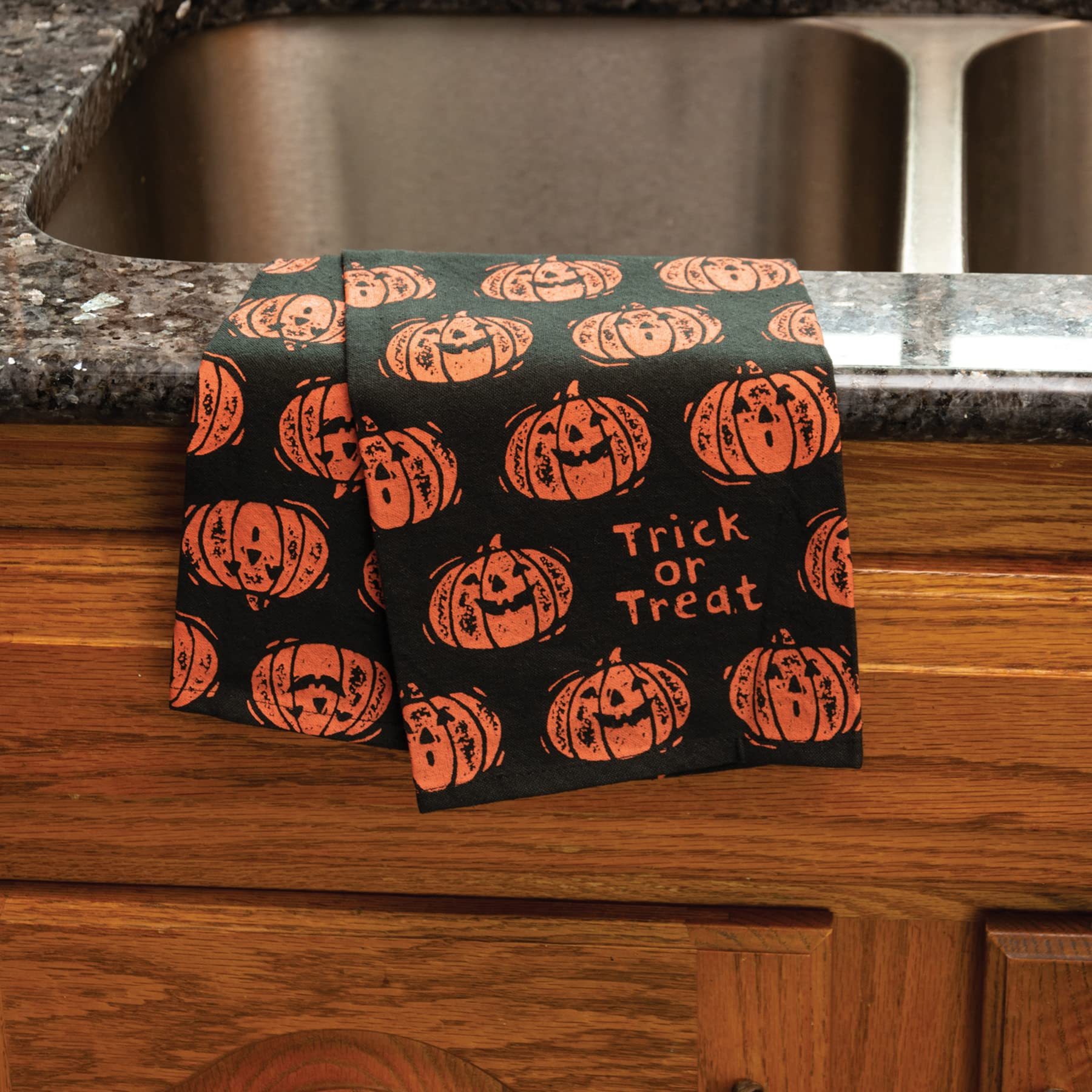 Primitives by Kathy 113478 Kitchen Towel Trick Or Treat, Cotton