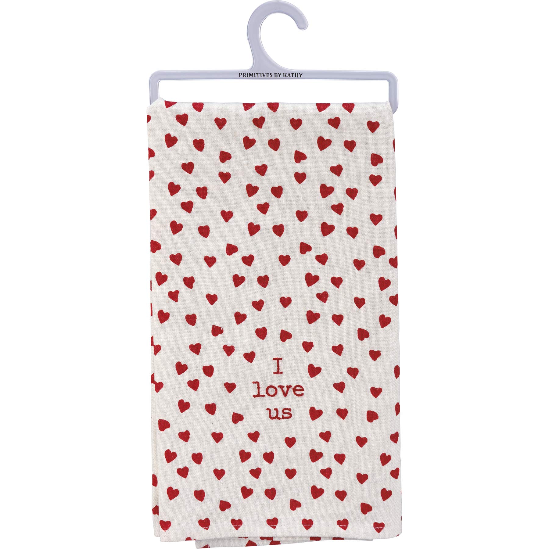 Primitives by Kathy I Love Us Kitchen Towel