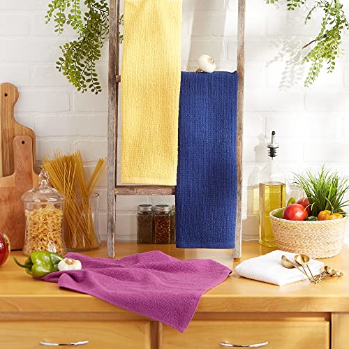 DII Basic Barmop Collection Kitchen, Dishtowel Set, Bold 4 Count