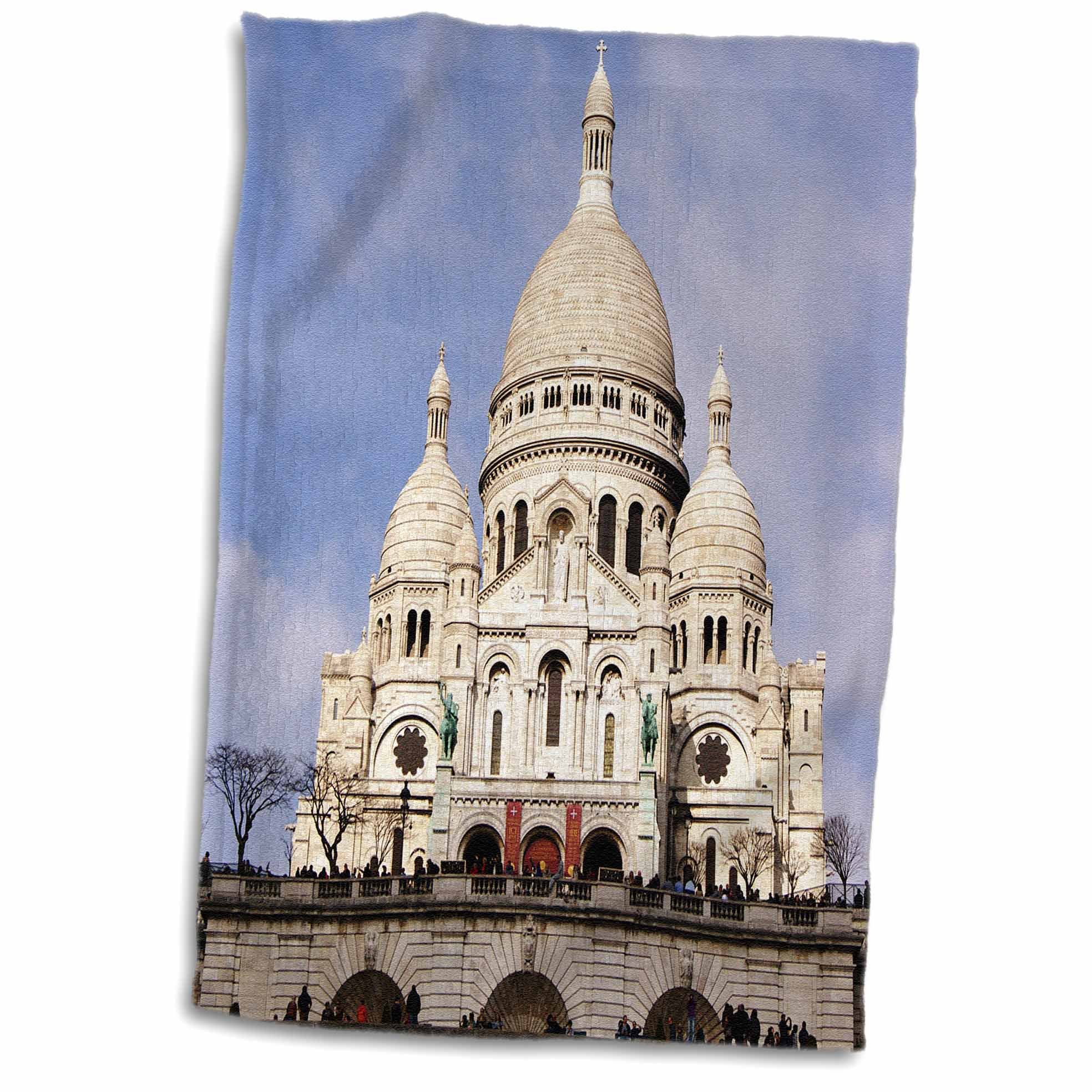 3dRose 2 Travel - France - Basilica of The Sacred Heart of Paris - Towels (twl-239234-1)