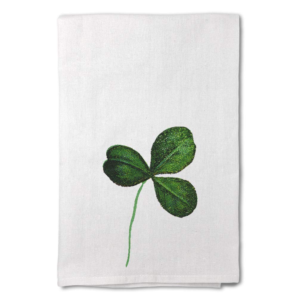 Style In Print Custom Decor Flour Kitchen Towels Green Shamrock St Patrick's A Holidays and Occasions Holidays and Occasions St Patrick's Day Cleaning Supplies Dish Towels Design Only