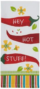 kay dee designs hot stuff pepper tea kitchen towel, 18" x 28", various