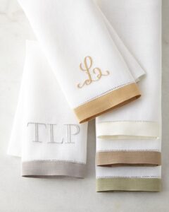 filo by sferra - tip towel 14x20 (set of 2) (white/grey)