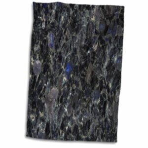 3d rose volga blue granite print hand/sports towel, 15 x 22
