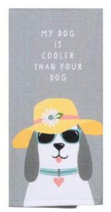 kay dee designs patch cool dog dual purpose terry towel, multi