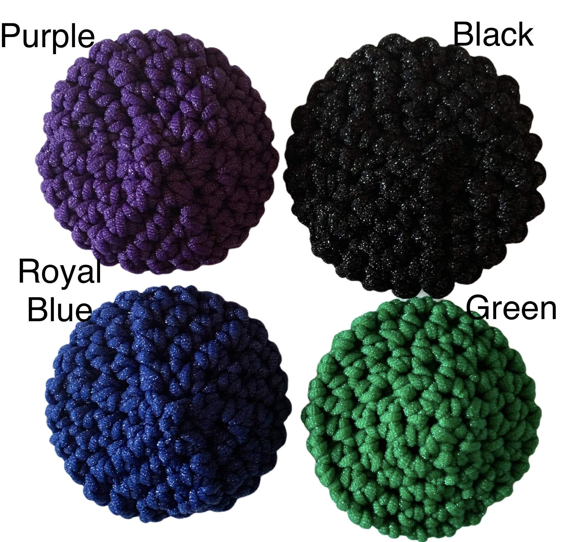 Handmade Knit Nylon Kitchen Scrubbers - Reusable - Sponge - Scouring Pad - Scrubbies - Pot Scrubbers - set of 2 - single layer