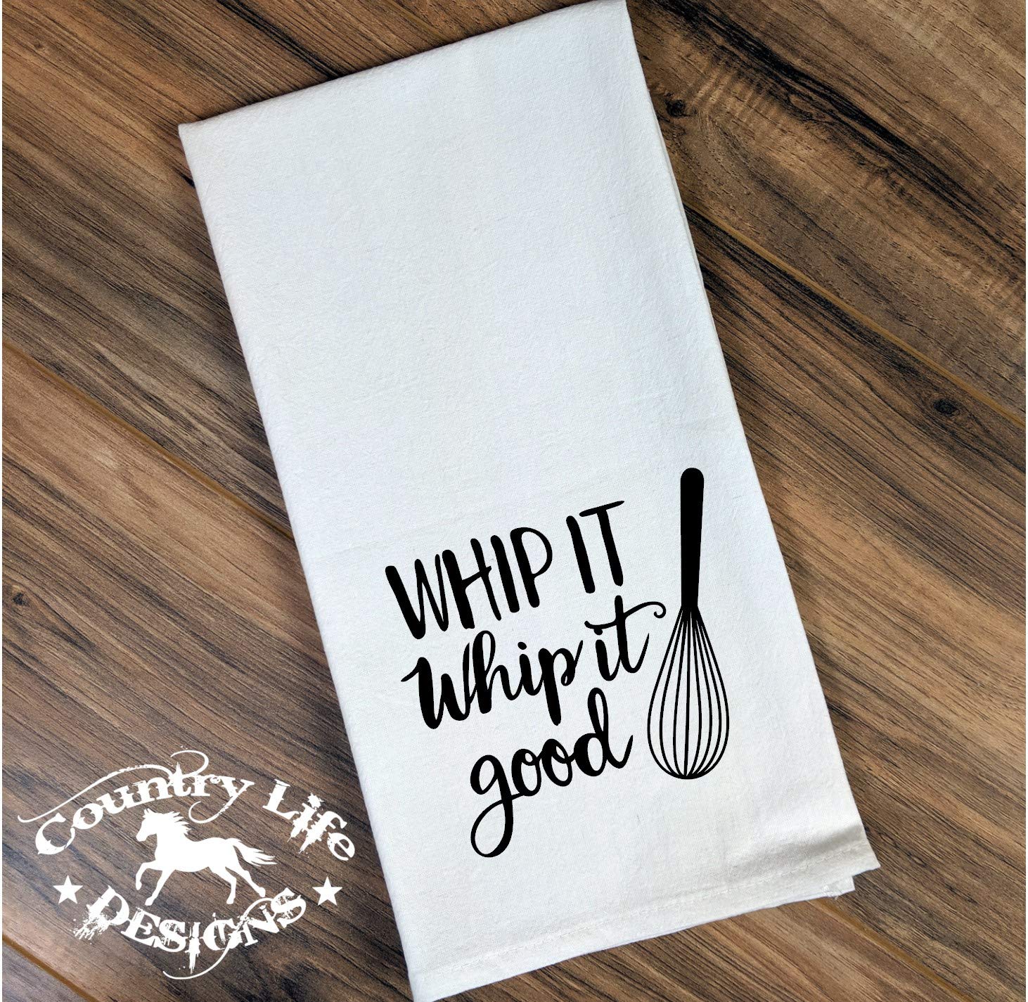 Funny Flour Sack, Tea Kitchen Towel - Whip It, Whip It Good