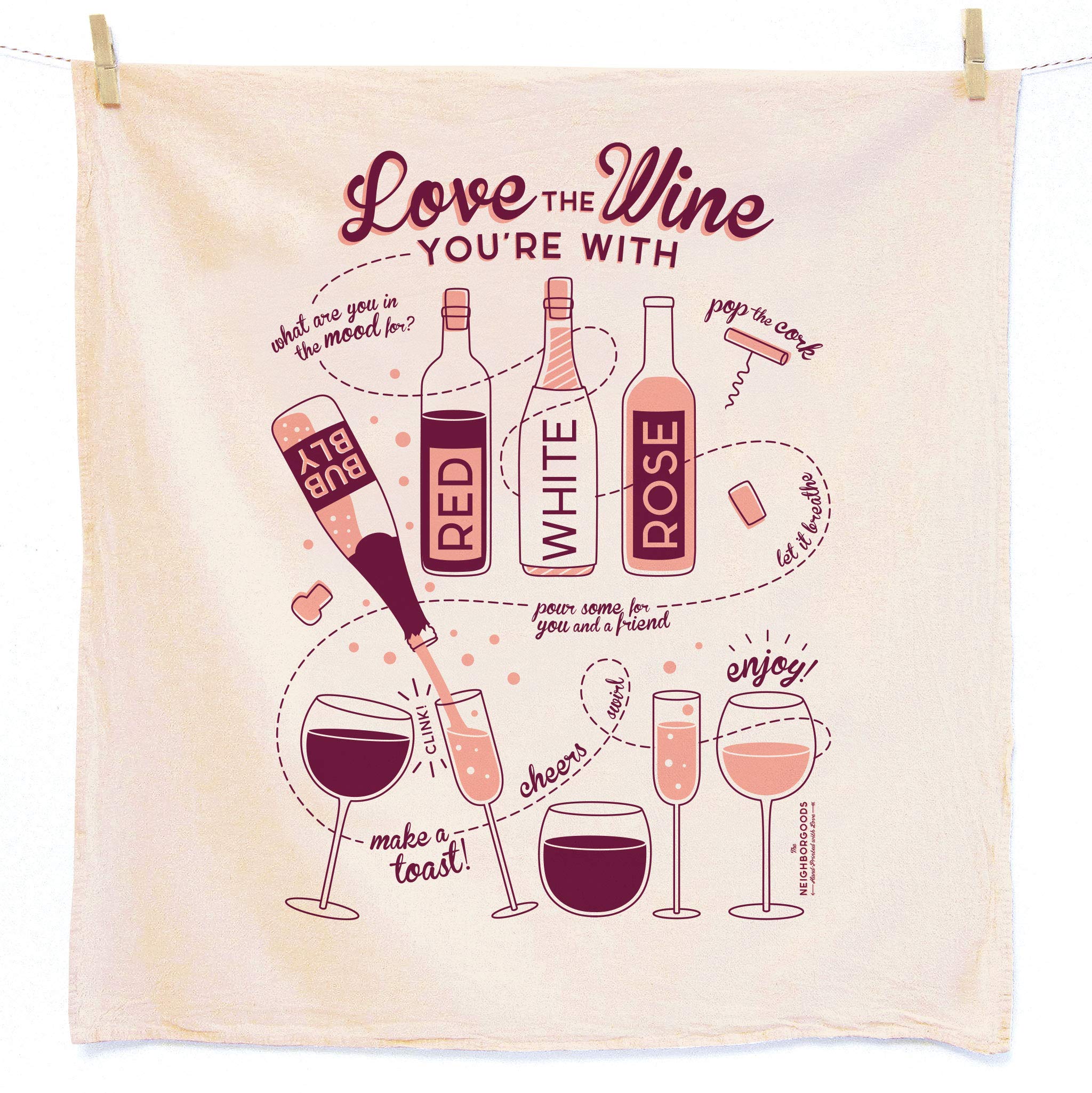 Kitchen Towel, Wine