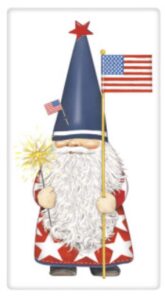 mary lake thompson bt695 patriotic gnome flour sack towel 30 inches square screened design lower center only