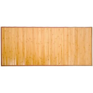 nisorpa natural bamboo bathroom mat 28x79 inches large bamboo area rug anti slip kitchen floor runner bamboo matting carpet for bedroom living room kitchen