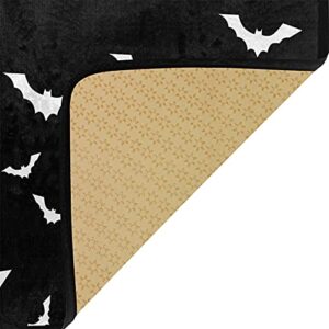 Krafig Halloween Bats Kitchen Rug Non Slip Washable Anti Fatigue Kitchen Mats Runners Floor Comfort Mat Area Rug Carpet for Kitchen Living Room Bathroom Laundry Room Entryway 39x20 Inch