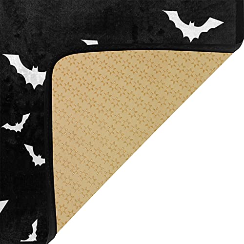 Krafig Halloween Bats Kitchen Rug Non Slip Washable Anti Fatigue Kitchen Mats Runners Floor Comfort Mat Area Rug Carpet for Kitchen Living Room Bathroom Laundry Room Entryway 39x20 Inch