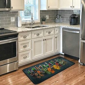 Cooking Herbs Spices Kitchen Rugs Kitchen Mat Bath Rug Floor Door Mats Non Slip Doormat Soft Runner Carpet Home Decor 39 X 20 Inch