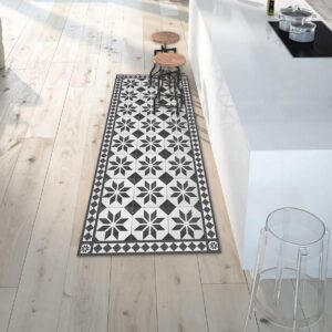 CREARREDA Kitchen Mat Non-Slip and Washable Vinyl Kitchen Runner 100% Made in Italy Vinyl Kitchen Rug Kitchen Mats for Floor