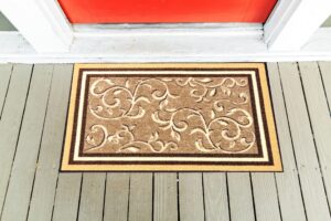non-slip rubber back landing rug - landing mat for bottom of stairs - floormat - doormat (20" x 30") (medium, 1999-lm)