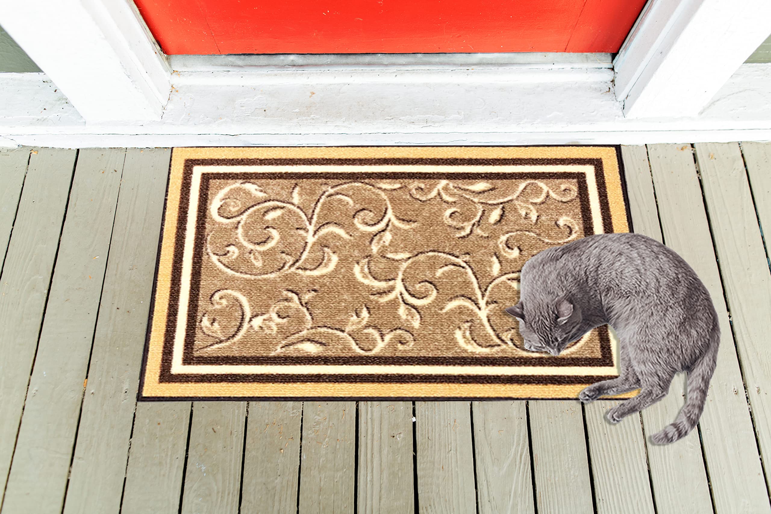 Non-Slip Rubber Back Landing Rug - Landing Mat for Bottom of Stairs - Floormat - Doormat (20" x 30") (Medium, 1999-LM)