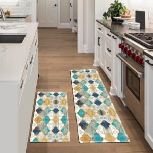 sofort kitchen rugs set, cushioned anti-fatigue kitchen mats for floor, comfort kitchen rugs and mats, non-slip waterproof standing mat for kitchen, laundry, sink, office