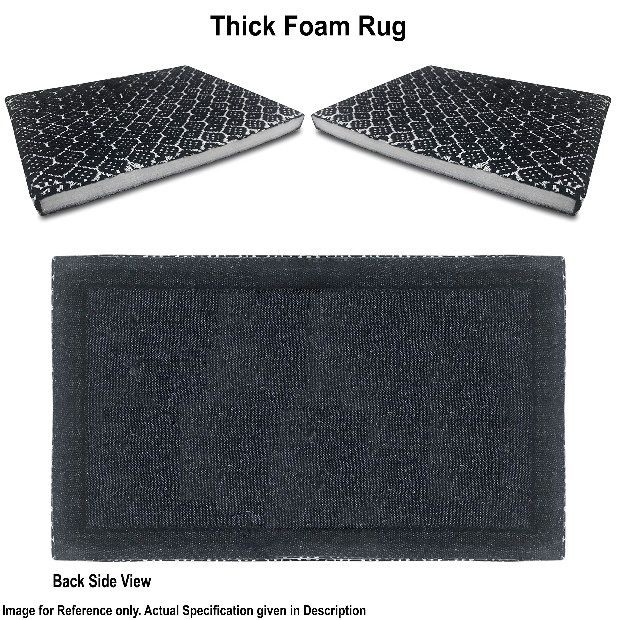 Kitchen Mat Cushioned Anti-Fatigue Kitchen Rug, Waterproof Non-Slip Kitchen Mats and Rugs Heavy Duty Comfort Foam Rug for Kitchen, Floor Home, Office, Sink, Laundry (Grey Box, 18''x30'')