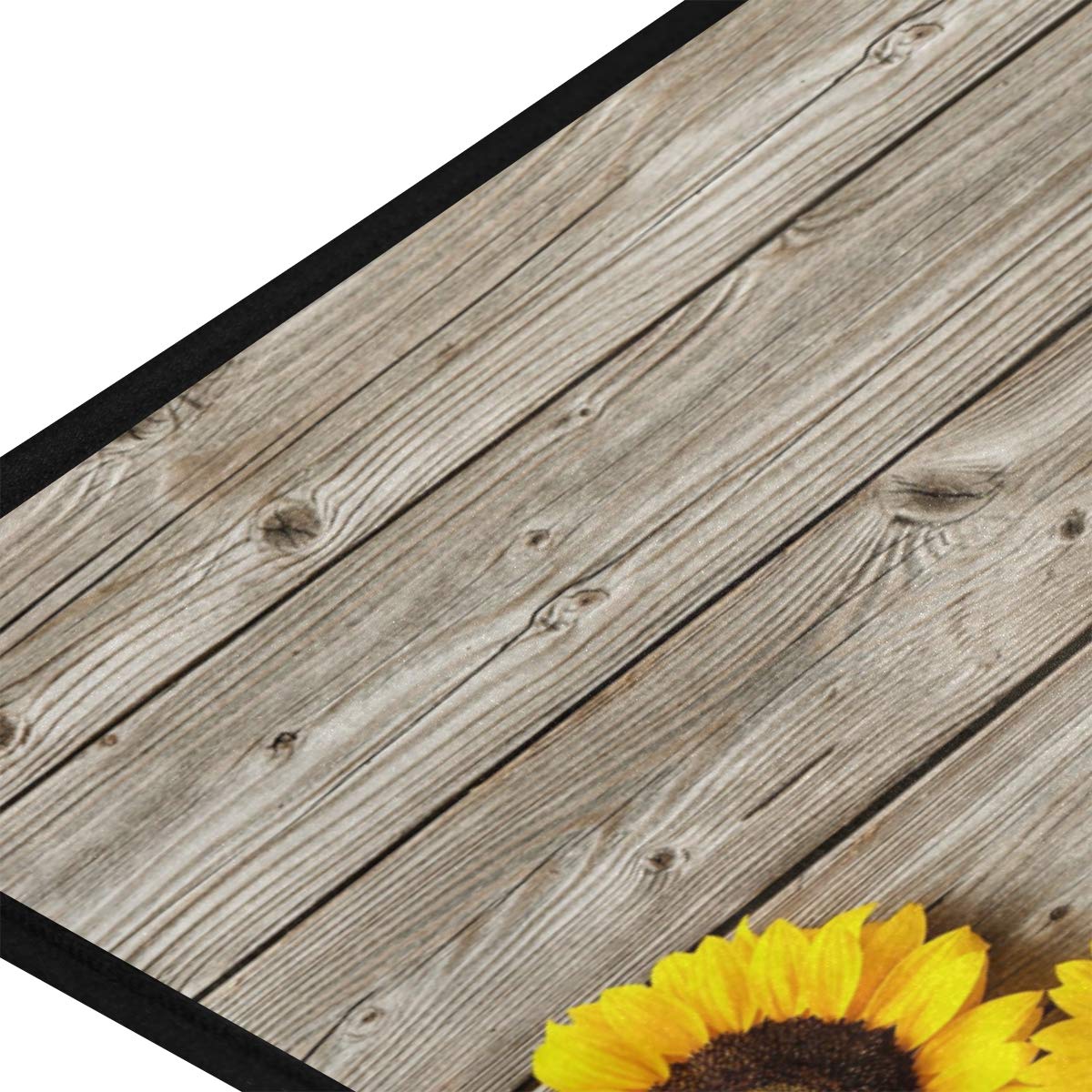 Sunflowers On Board Design Non-Slip Soft Kitchen Mats Bath Rug Runner Doormats Carpet for Home Decor, 39" X 20"