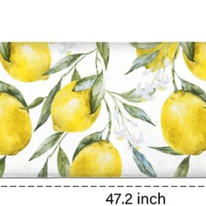 OUXIOAZ Lemon Kitchen mat Microfiber PVC Back Non-Slip Soft Area Rug for Kitchen 47.2 X 17.7 in