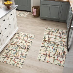 mohawk home printed novelty kitchen rug, spoons and things (2' x 3' 4")