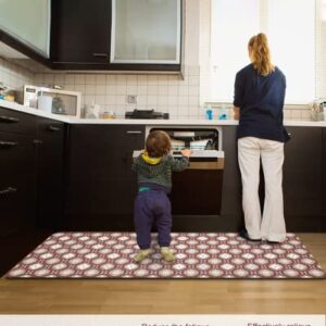 Artnice Kitchen Rugs, Kitchen Rug Set 2 Piece Kitchen Runner Rug Kitchen Floor Mat, Cushioned Anti Fatigue Kitchen Mat Non Skid Waterproof 0.47" Comfort Standing Kitchen Rug, 20"x31.5"+20"x47.2"