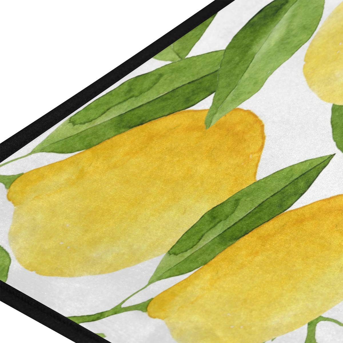 Kitchen Rugs Lemon Yellow Tree Design Non-Slip Soft Kitchen Mats Bath Rug Runner Doormats Carpet for Home Decor, 39" X 20"