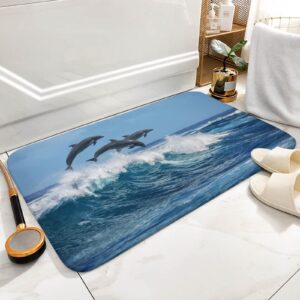 Happy Dolphin Kitchen Mat and Rugs Cushioned Anti-Fatigue Kitchen mats 16"x 24"Non Slip Waterproof Kitchen Mats and Rugs for Kitchen Floor Home Office Sink Laundry