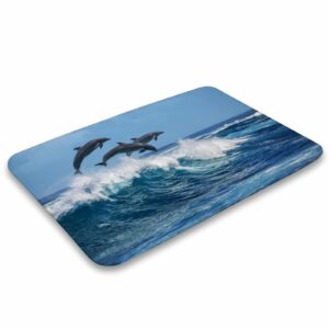 Happy Dolphin Kitchen Mat and Rugs Cushioned Anti-Fatigue Kitchen mats 16"x 24"Non Slip Waterproof Kitchen Mats and Rugs for Kitchen Floor Home Office Sink Laundry