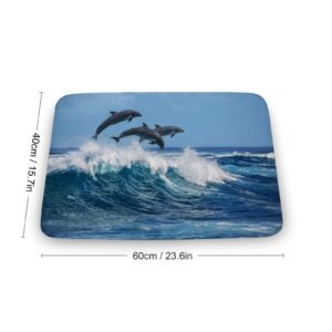 Happy Dolphin Kitchen Mat and Rugs Cushioned Anti-Fatigue Kitchen mats 16"x 24"Non Slip Waterproof Kitchen Mats and Rugs for Kitchen Floor Home Office Sink Laundry