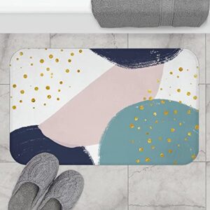 boho bath kitchen mat abstract mid century modern indoor doormat bath rugs non slip, washable cover floor rug absorbent carpets floor mat 30x18in