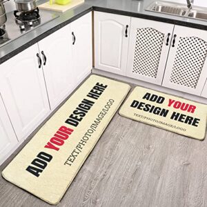 custom kitchen rugs personalized customized kitchen mat set of 2 anti fatigue mat hallway runner rug non skid washable