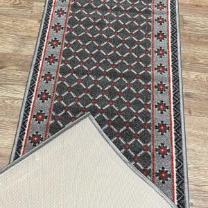 Gloria Kitchen Mat Low Profile Non Slip Skid Resistant Thin Kitchen Runner Rugs (2x7, 1992-Gray)