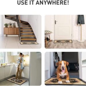 3D Printed Door mat First Class Check-in Polyester Anti-Slip Rug Kitchen Bedroom Welcome mat Home Decoration Housewarming Gift 40x60