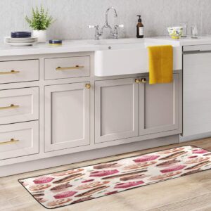 Cup Cake Chocolates Kitchen Rug Runner Non Slip Area Mat Bath Rugs for Bathroom Kitchen Entryway Shaggy Rug Soft Bedroom Carpet 72"x 24"