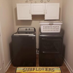 Flytime Rustic Sunflower Runner Rug with Non-Skid Washable Kitchen Floor Rugs Laundry Room Mat Waterproof Floor Runners 16X40Inches