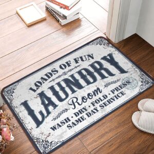 home decor laundry room non-slip rugs rubber backing indoor doormat easy clean for inside floor mats for entryway 16"(w) x 24"(l)