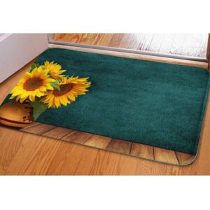beauty collector sunflower kitchen mat non slip small area rugs flannel decoration welcome mats