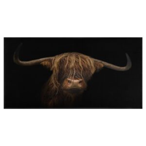 TsyTma Scottish Highland Cattle Kitchen Rugs Non-Slip Soft Kitchen Mats Wild Animal Cow Bath Rug Kitchen Runner Rug Doormats Carpet for Home Decor 20" X 39"