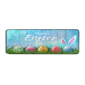 happy egg easter vintage runner rug bath rug kitchen area mat doormat large runner carpet 72" x 24"