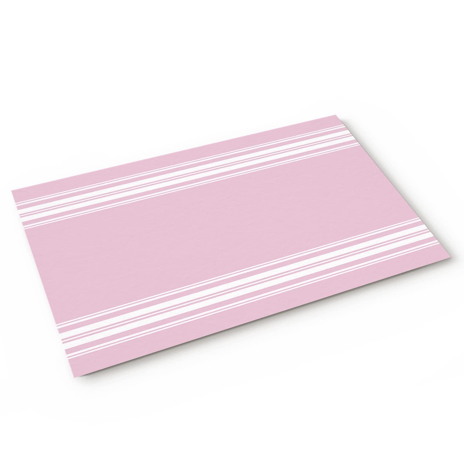 Doormat Bath Rugs Non Slip Farmhouse Stripes Pink Rustic Striped Washable Cover Floor Rug Absorbent Carpets Floor Mat Home Decor for Kitchen Bathroom Bedroom (16x24)