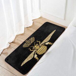 Gen Bee Crown Bumblebee Kitchen Rugs Floor Mat Anti Fatigue Kitchen Mats Non Skid Washable Bath Rug Runner Doormats Carpet Sink Mat Home Decor 39 X 20 inch