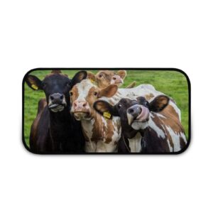 LBTIUC Cushioned Kitchen Mat Large Kitchen Floor Mats for in Front of Sink Waterproof Non-Slip Three Cute Cow Kitchen Mats and Rugs Anti-Fatigue Comfort Floor Mat,40 inch x 20 inch