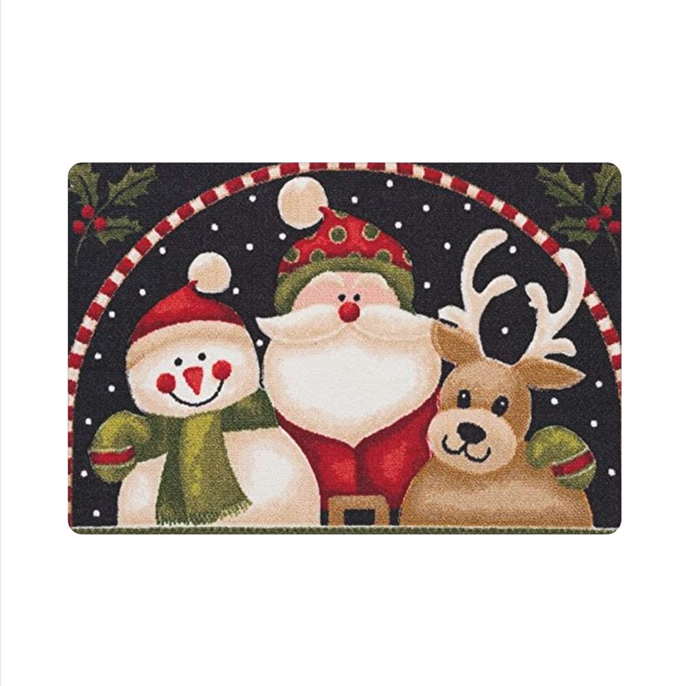 Jeiento Kitchen Floor Comfort Mat Non Slip Standing Mats Kitchen Runner and Rug Waterproof Cushioned Kitchen Rug Christmas Santa,Snowman,Reindeer