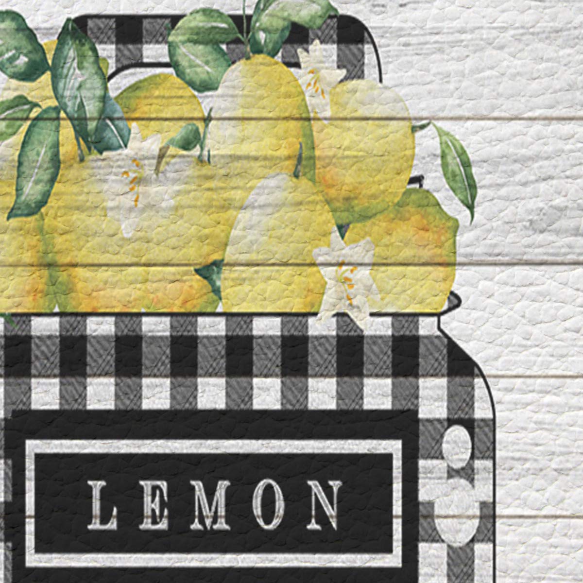 Prime Leader 2 Piece Non-Slip Kitchen Mat Rug Rubber Backing Doormat Set Happy Summer Farm Fresh Lemon Truck Kitchen Rugs Comfort Standing Mat PVC Leather Floor Mat 18"x30"+18"x59"