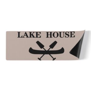 Lake House Personalized Kitchen Room Mat and Rug, Custom Floor Mat Anti-Slip Rugs for Kitchen, Floor Home, Office, Store, Laundry