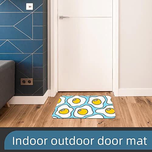 VBFOFBV Bathroom Rugs Absorbent Bath Mats for Bathroom Kitchen Bath Rugs Indoor Outdoor Area Rugs, Cartoon Poached Egg