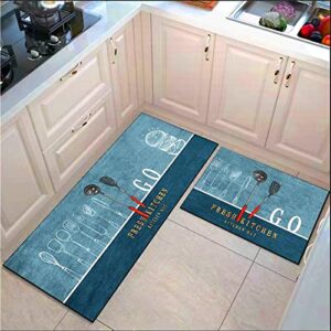 cattolo-kitchen mat [2 pcs] cushioned anti-fatigue kitchen rug (tableware)