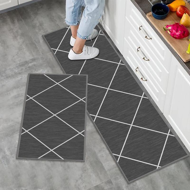 Cattolo-Kitchen Mat [2 PCS] Cushioned Anti-Fatigue Kitchen Rug (Tableware)